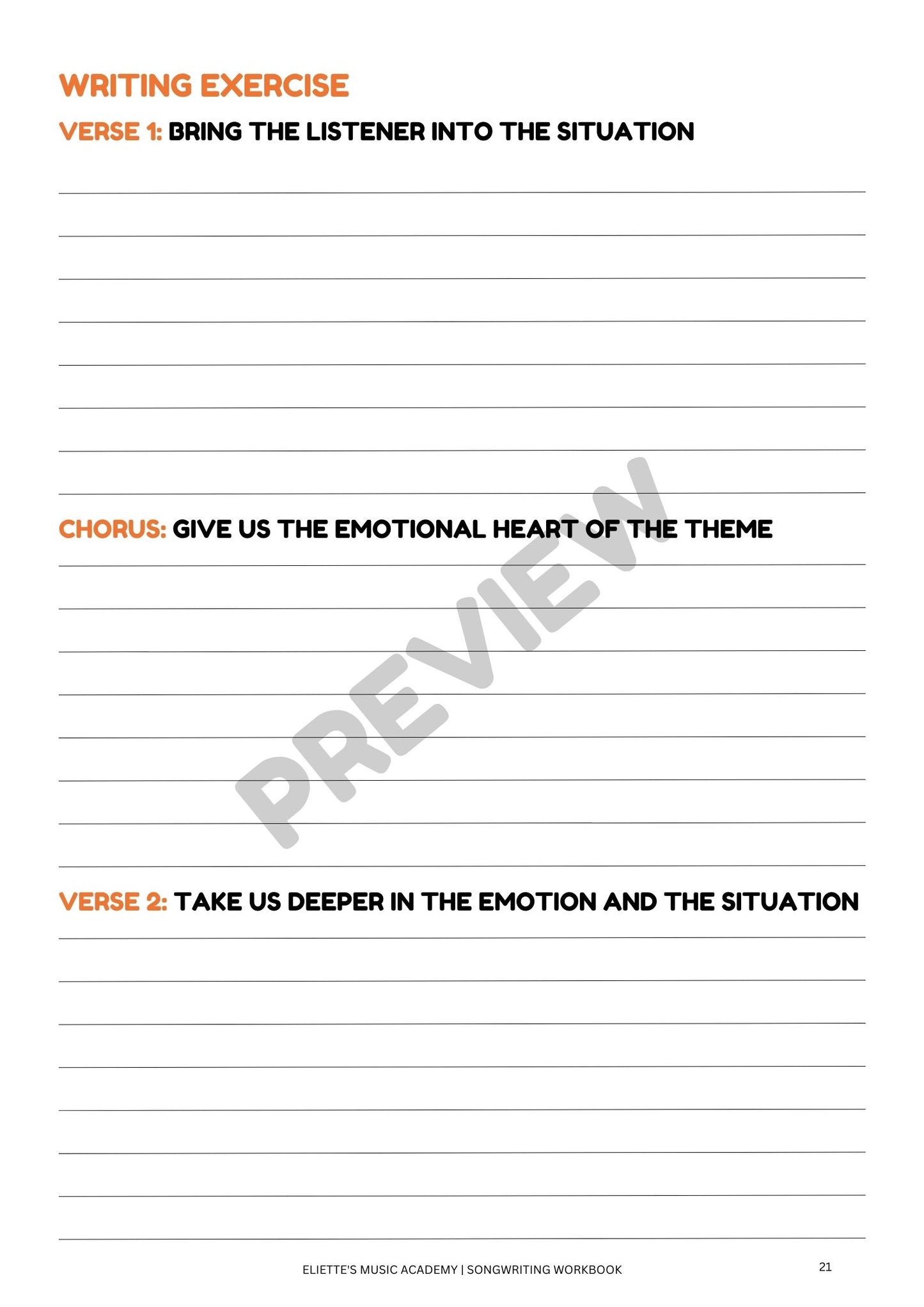 BOOK EMA: Songwriting Book