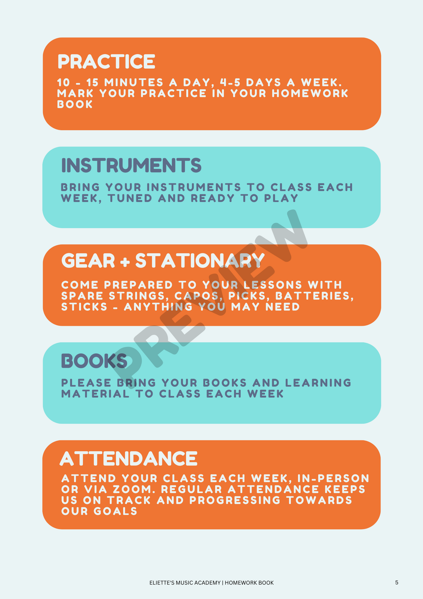 Homework Book