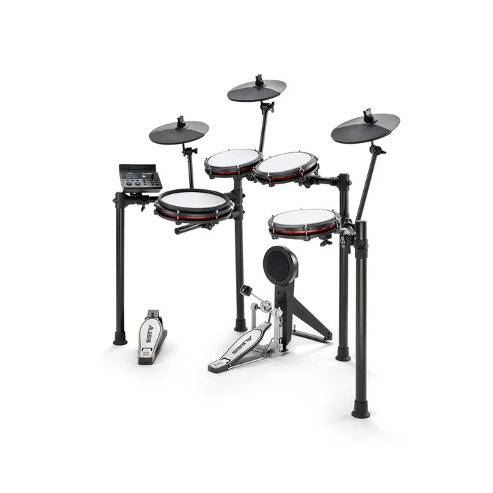 ALESIS® NITRO MAX KIT 8-PIECE ELECTRONIC DRUMKIT 3 CYMBALS & NITRO DRUM MODULE BLUETOOTH AUDIO - EXCLUDES STOOL / THRONE