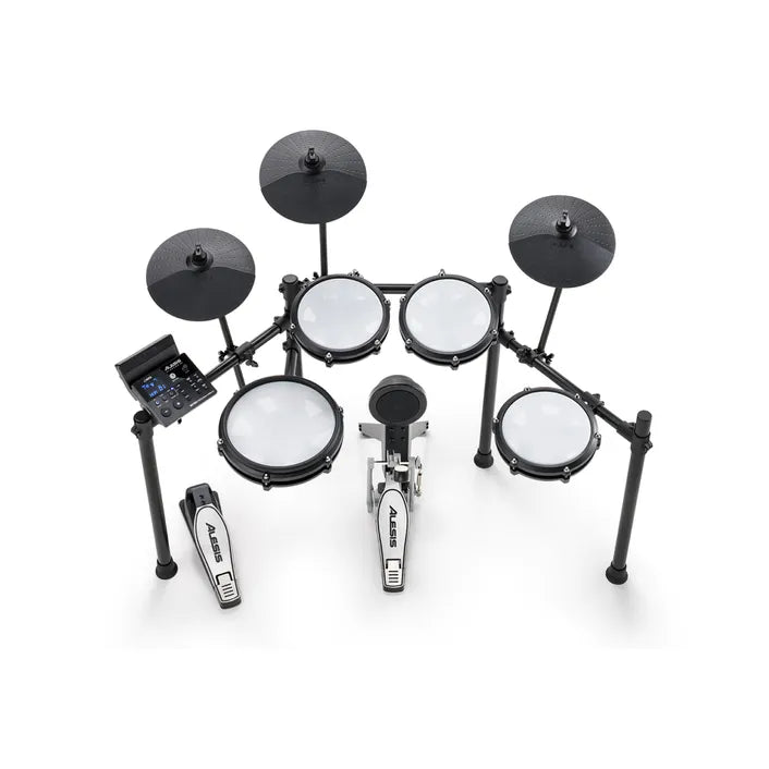 ALESIS® NITRO MAX KIT 8-PIECE ELECTRONIC DRUMKIT 3 CYMBALS & NITRO DRUM MODULE BLUETOOTH AUDIO - EXCLUDES STOOL / THRONE