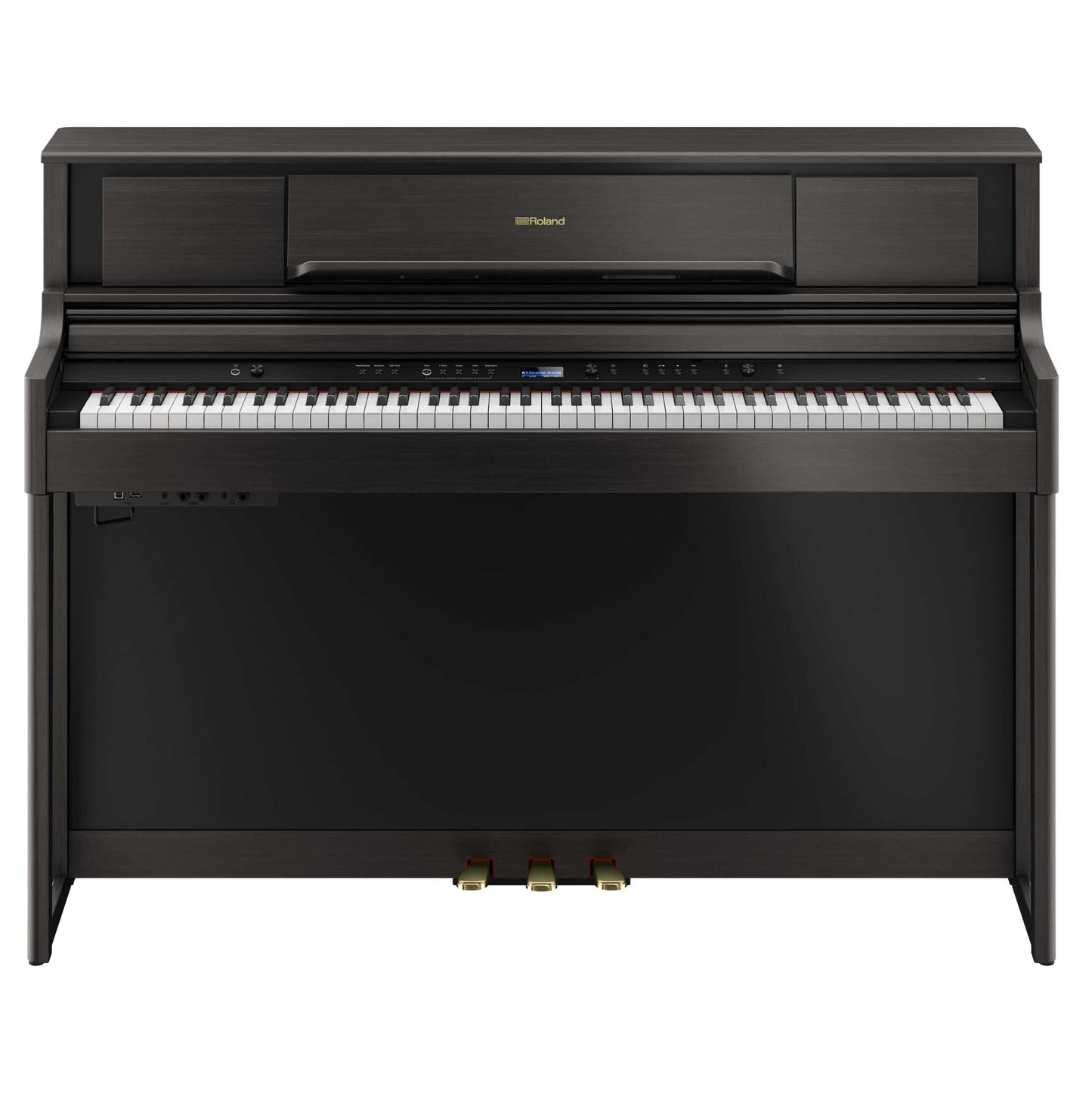 Roland LX705CH Pure Acoustic 88 Note Premium Digital Piano - Black Charcoal - Incl. KSL705CH