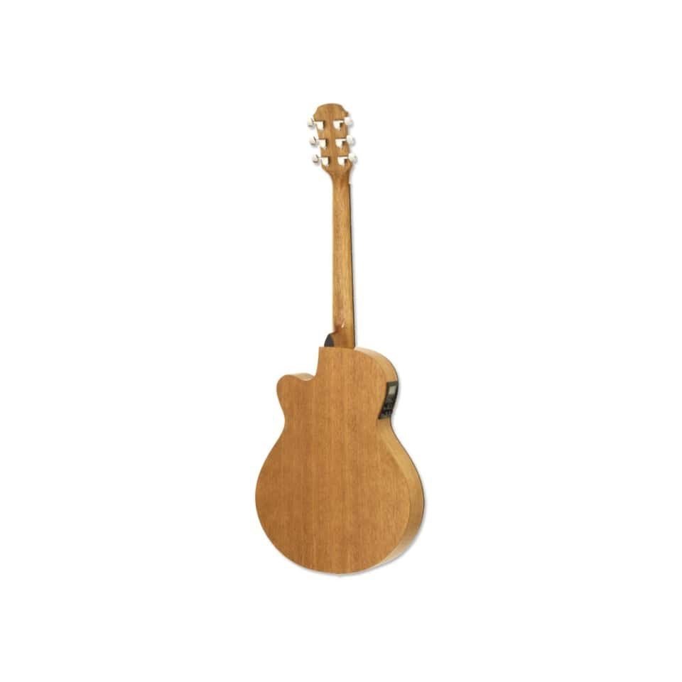 Aria Fet-M1 77mm Thinline Concert - Satin Mahogany (Merenti) - Electric Acoustic Guitar