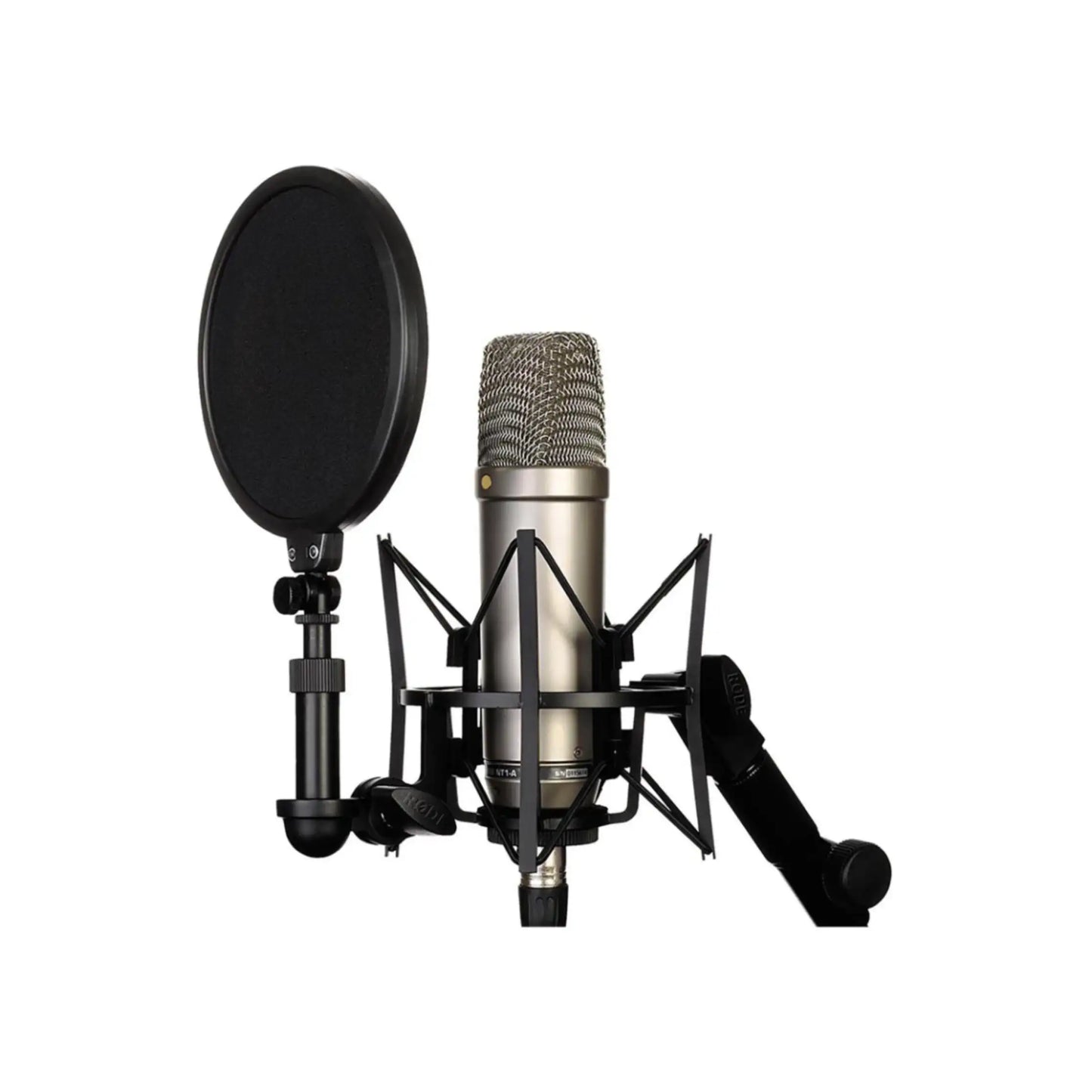 RODE NT1GEN5 NT1 5TH GEN - SILVER NICKEL - CONDENSER STUDIO RECORDING MICROPHONE WITH XLR OUTPUT & USB, DSP NT1ADIGITN