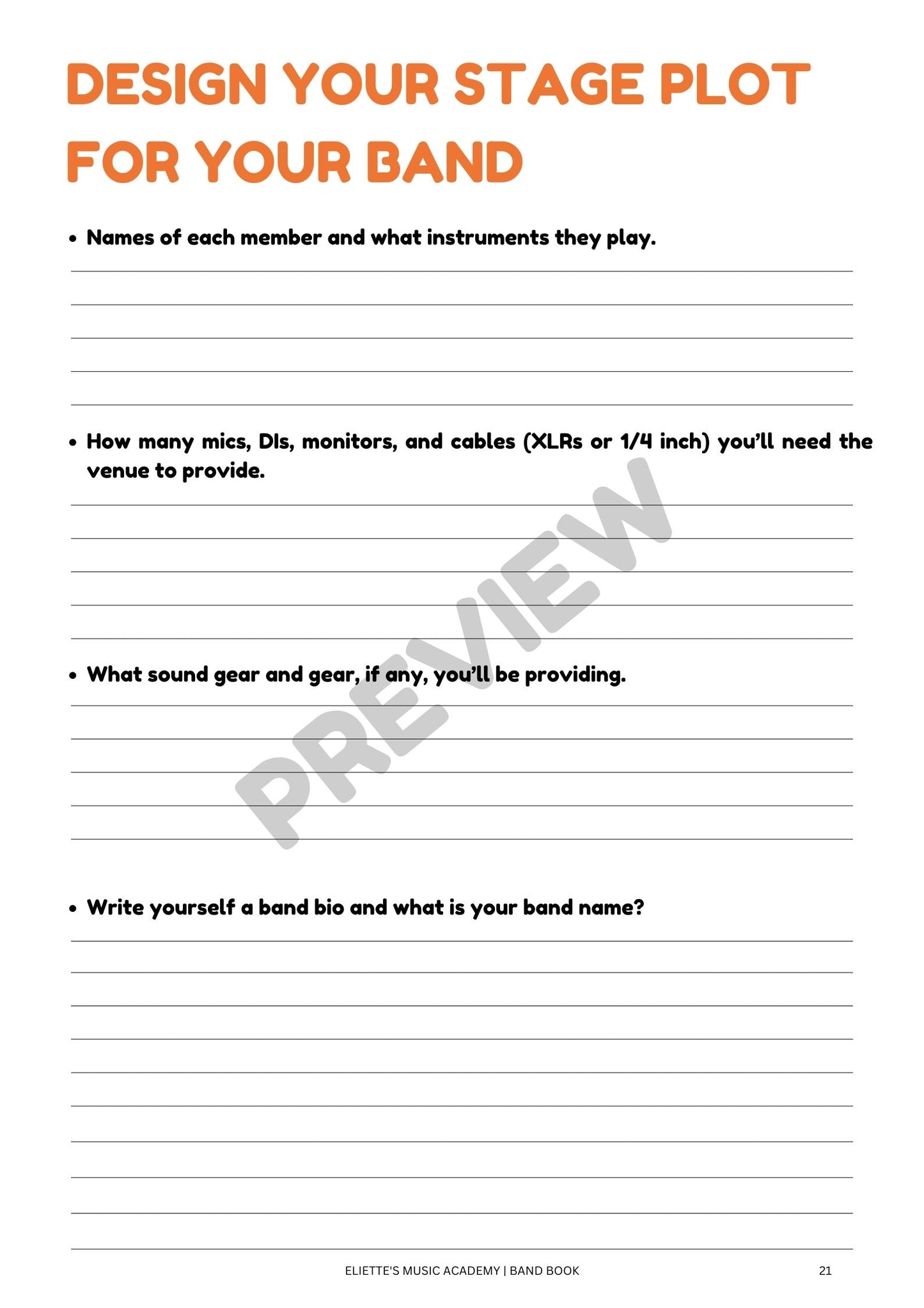 BOOK EMA: Band Book (Full Year)