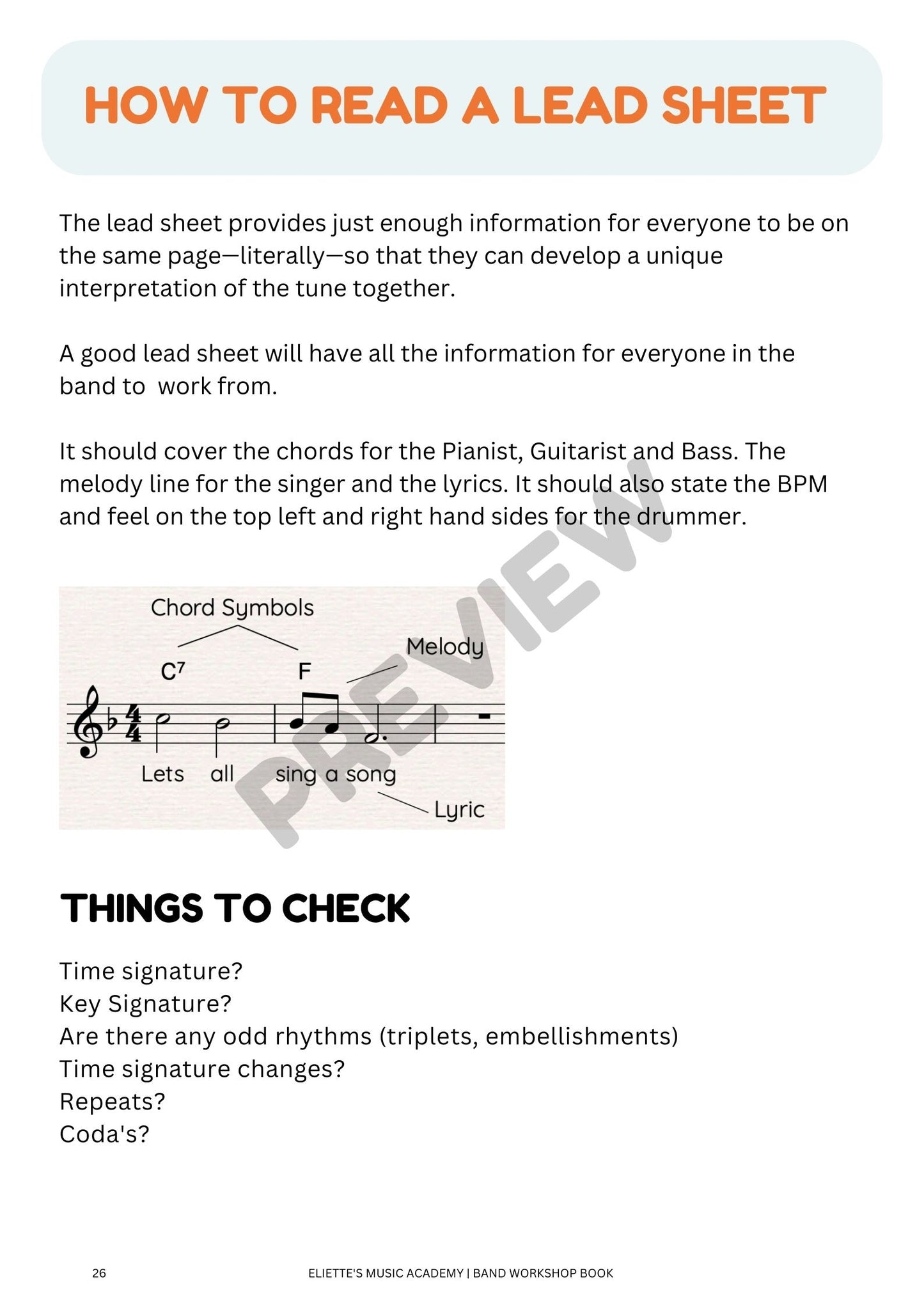 BOOK EMA: Band Book (Holiday Programme)