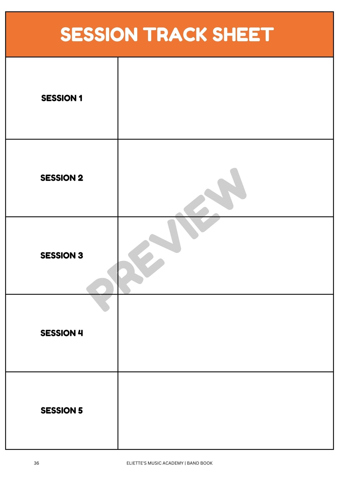 BOOK EMA: Band Book (Full Year)