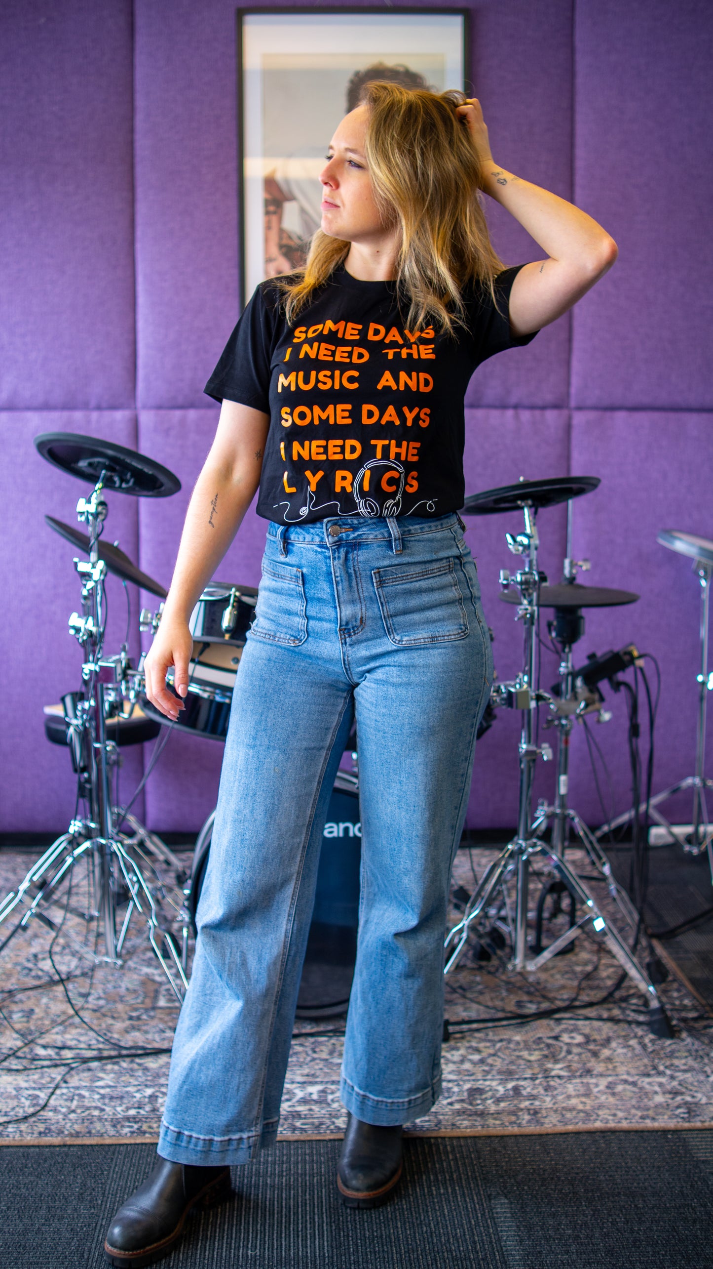 Somedays I Need The Music, Somedays I Need The Lyrics T-shirt