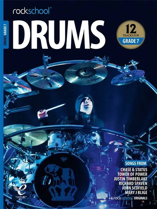 Rock School Drums Grade 7 Book 2018-2024
