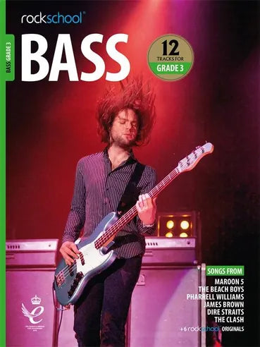 Rock School Bass Guitar Grade 3 Book 2018-2024