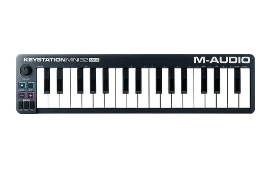 M-AUDIO KEYSTATION MINI 32 MKIII MK3 32-KEY PORTABLE USB MIDI KEYBOARD CONTROLLER W ABLETON LIVE LITE