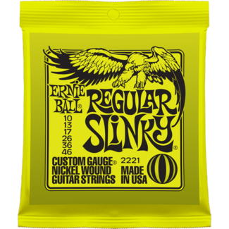 ERNIE BALL REGULAR SLINKY - 010/046 ELECTRIC GUITAR STRING SET 2221