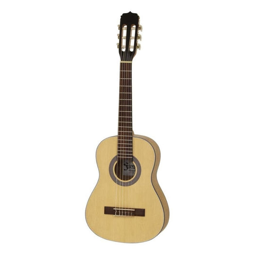 Fiesta Satin Series C-53 Natural - 1/2 Size Nylon String Classical Guitar (By Aria)