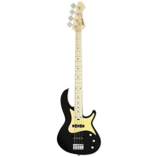 Aria Pro II RSB - 618 - Black With Gold Pickguard - 4 String Bass