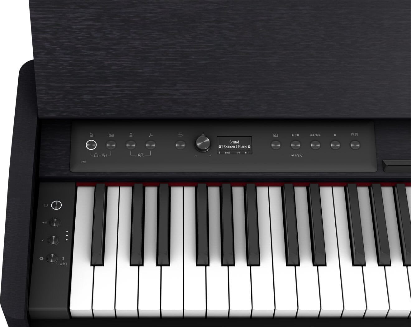 Roland F701 Digital Piano - Classic Black - Includes Stand