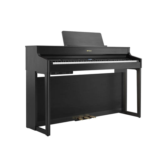 Roland HP702CH 88 Note Digital Piano - Black Charcoal - Incl. KSH704/02CH